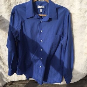 Van Heusen Blue Easy Care Dress Shirt